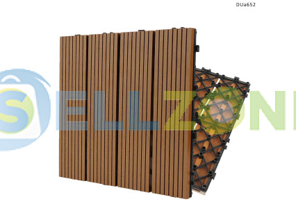 Πλακάκια καταστρώματος για βεράντα, αυλή και κήπο – αρθρωτό δάπεδο με όψη ξύλου – DUa652